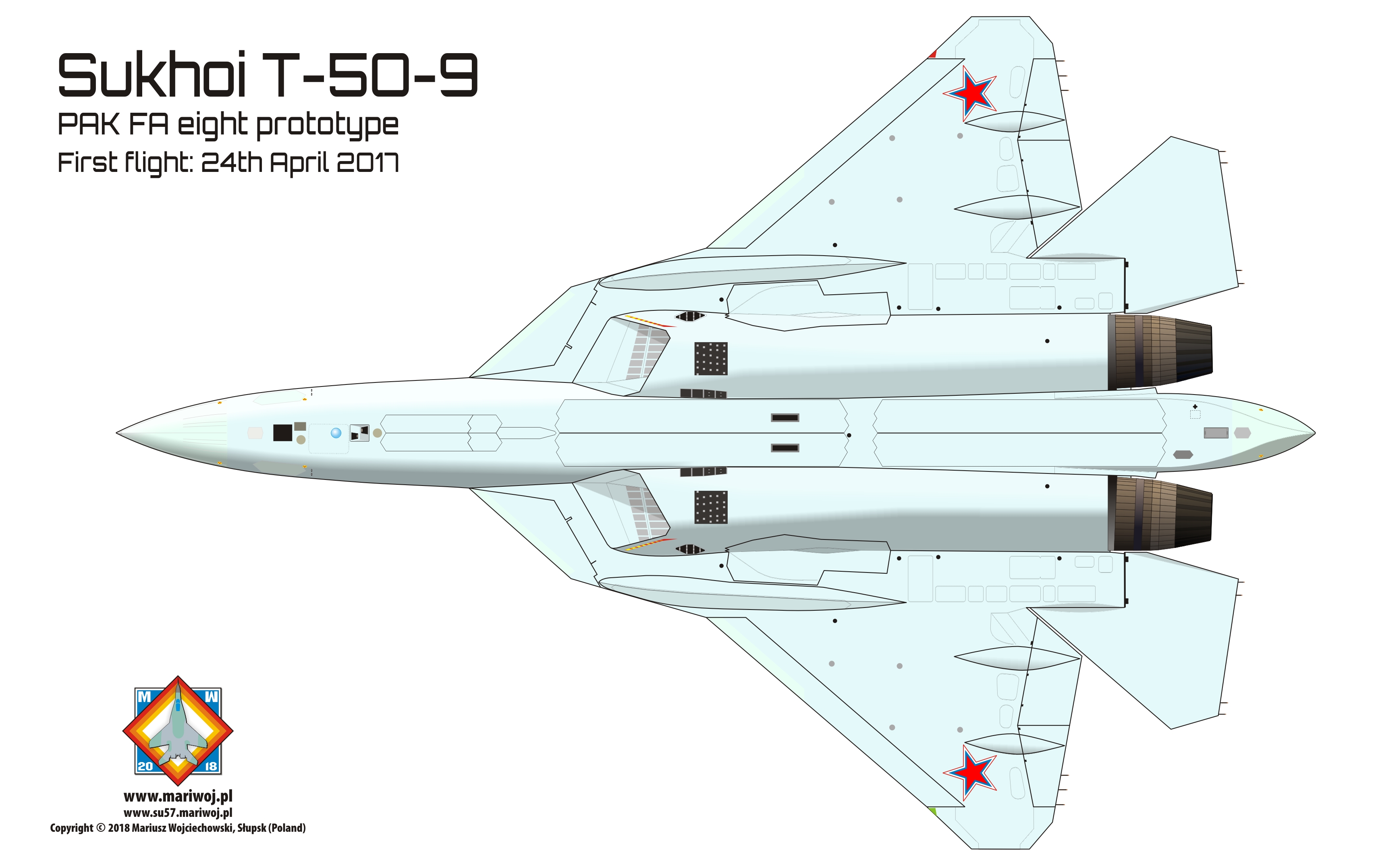 Sukhoi Su-57 PAK FA T-50 prototype